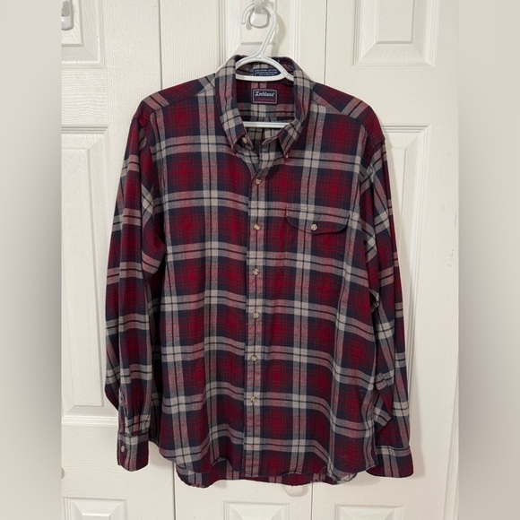 Lochlana By Hathaway Men’s Wool Blend Plaid Long Sleeve Button Up Shirt Size XL - Picture 11 of 11
